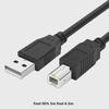 Black 1.5m USB 2.0 A/B Printer Cable with Pure Copper