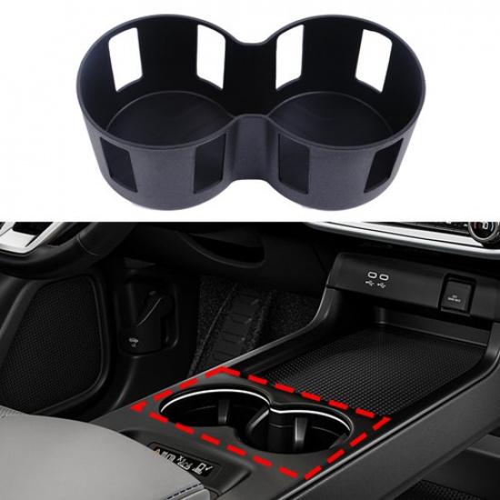 Black TPE Center Console Cup Holder Cover For Honda Prologue/Acura ZDX 2024+
