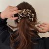 Koreanischer großer Leoparden-Scrunchie für Damen, elastische Haarbänder, schlichtes Vintage-Haarseil, Haargummis, Kopfschmuck, Haarschmuck für Mädchen