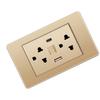 Thailand Type Electrical Wall Receptacle Outlet Space Saving USB Type C Wall  r Outlet for Home