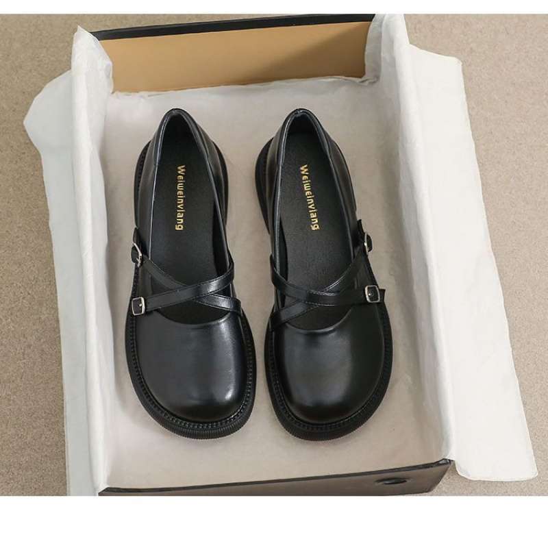 Mary Jane small leather shoes women's 2025 new Japanese jk single shoes round head British style soft leather soft sole comfortable loafers