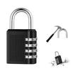 4 Digit Zinc Alloy Combination Lock Padlock Luggage Anti-theft Weatherproof Security Outdoor Gym By Lock Door Lock