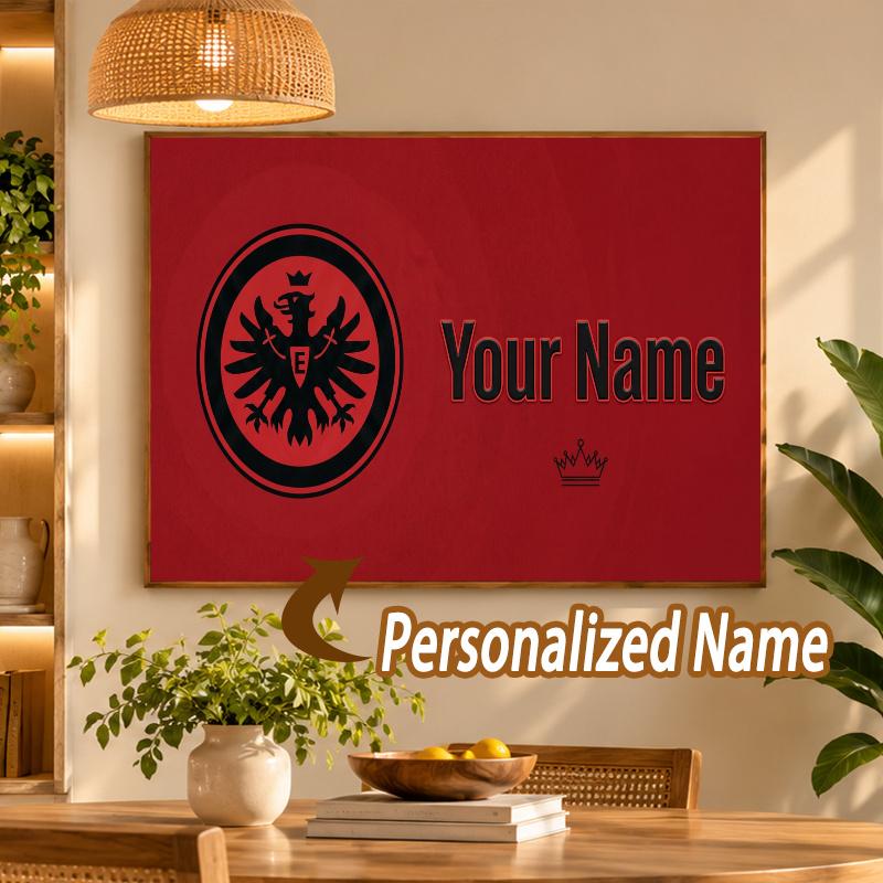 Custom Name Eintracht Frankfurt 5D Diamond Painting Personalized Full Drill Diamond Art Kit Gift