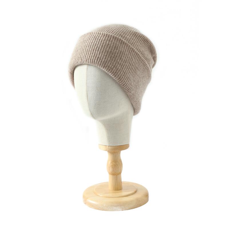 % Merino pure wool warm knitted hat men's and women's wool hat fashion cycling hat ear hat