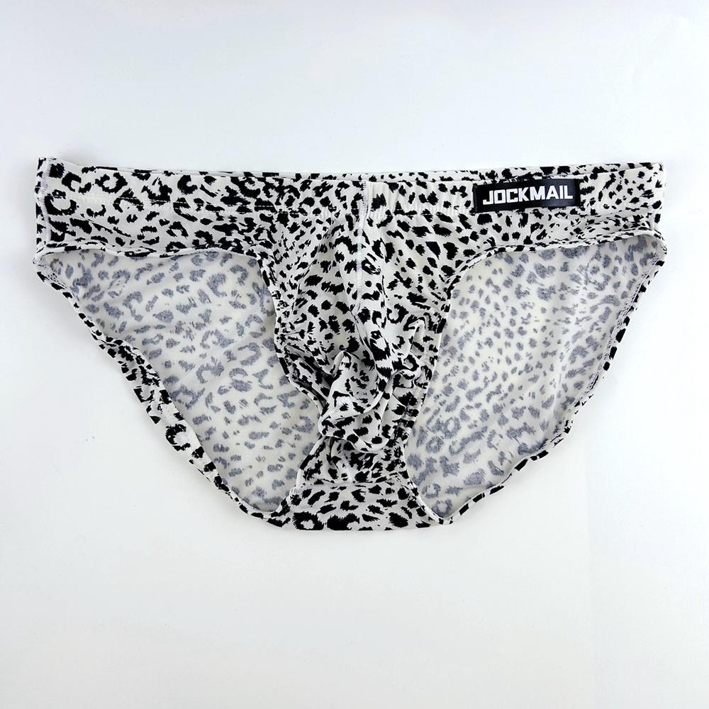 Briefs JOCKMAIL Leopard Print Sexy Low Rise Men's Underwear