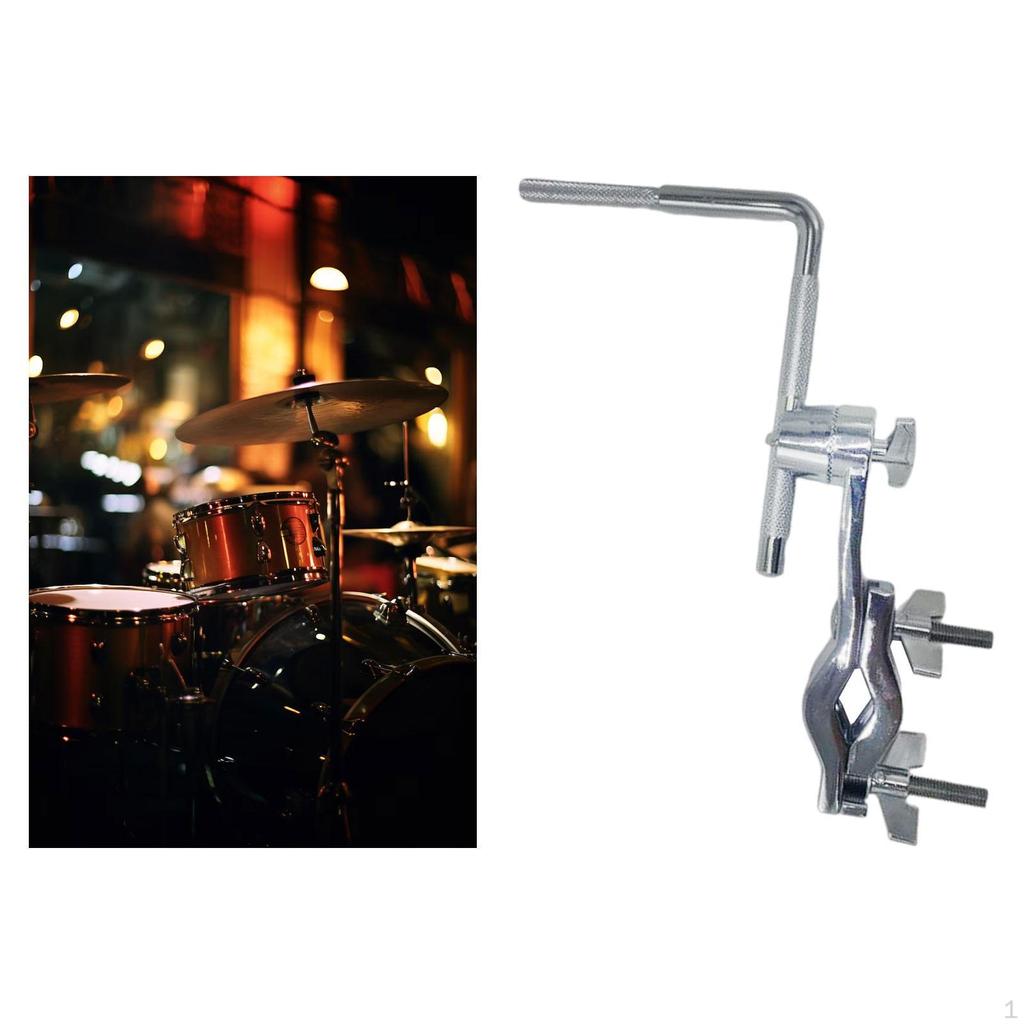 Prodlužovací svorka bicí soupravy Držák pro montáž na kravský zvonek Kovové příslušenství hudebních nástrojů