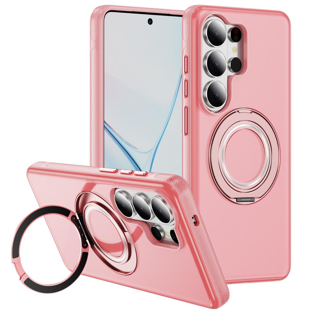 Applicable To Samsung S26Ultra Fulcrum Skin Sensing Magnetic Mobile Phone Case S25Ultra Gear Bracket S24U Protective Case