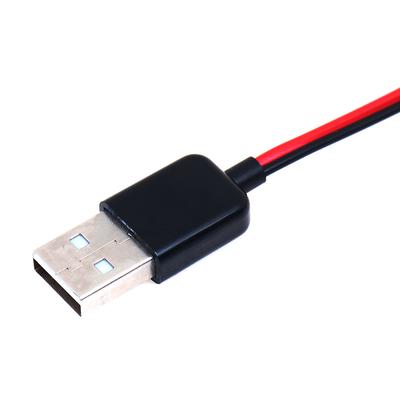 1Pc Alligator Test Clips Clamp To Usb Male Connector Power Supply Adapter Cable