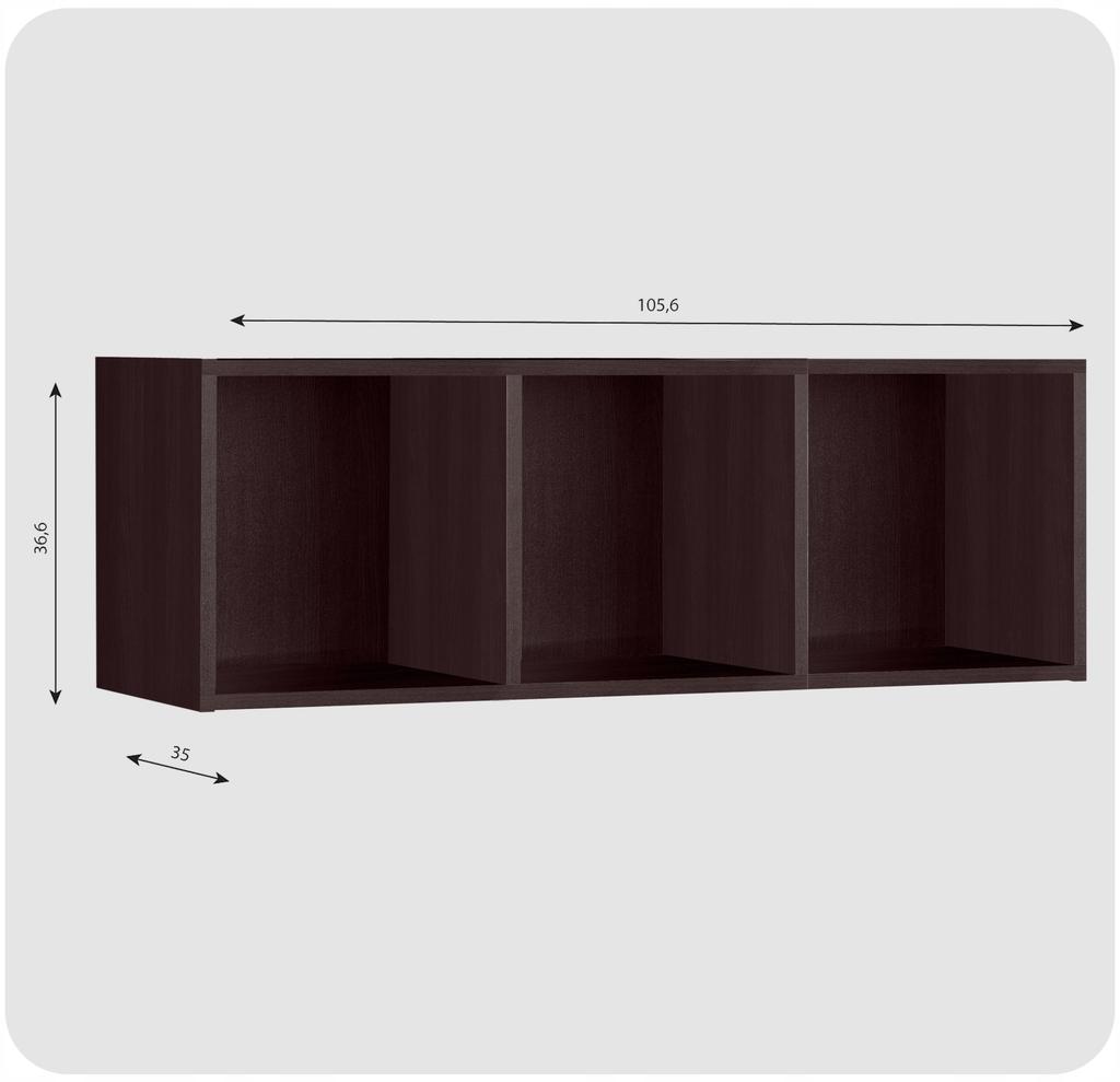 Shelf Bookcase Organizer Container Stand for Vinyl Records Binders Cubo 3