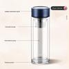 Baoweima Double-Layer Glass Tea Infuser Bottle