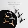 Nordic Creative Zinc Alloy Ox Horn Wall-Mounted Coat Hook for Bathroom, Kitchen, or Entryway.