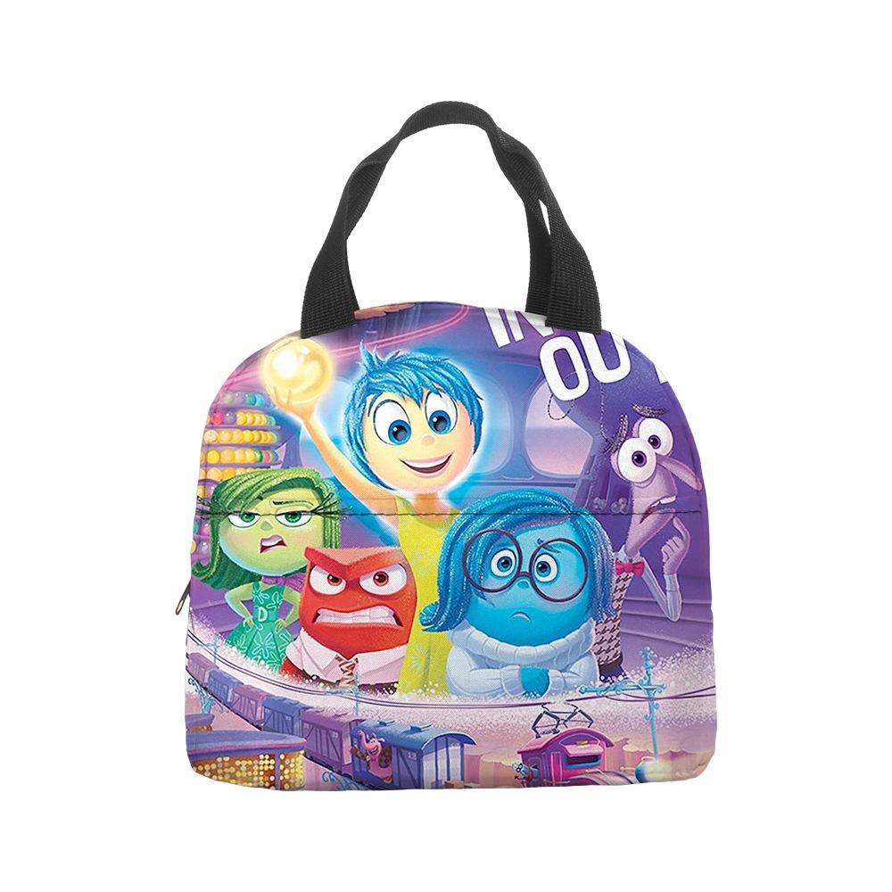Mind Secret Service 2Inside Out 2 Plush Insulated Lunch Box Bag Portable Foil Ice Bag Picnic Bag