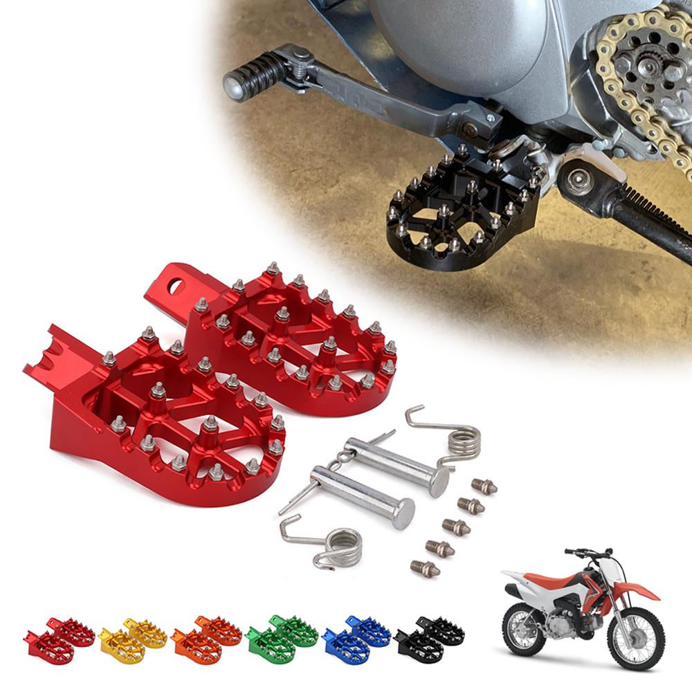Suport pentru picioare universale CNC colorate pentru picior pentru HONDA CRF XR 50 70 110 M2R SDG DHZ SSR KAYO Pit Bike