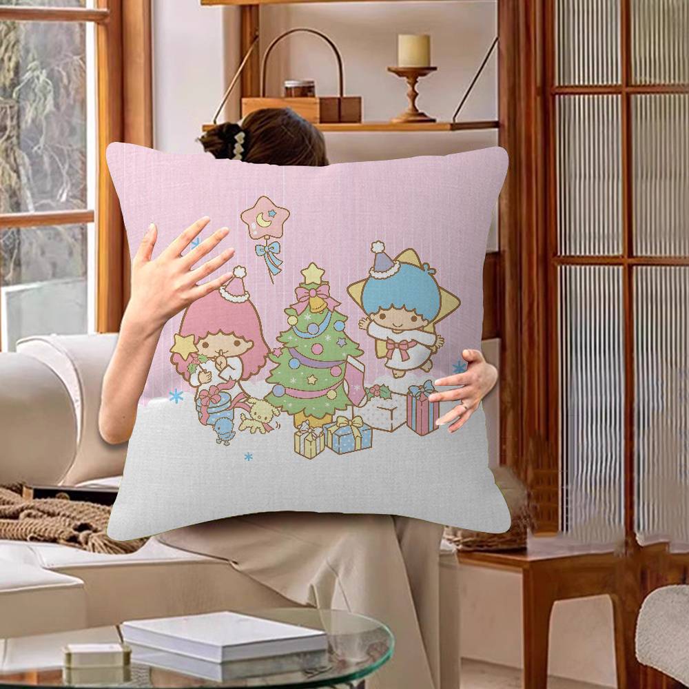 Cute Littletwinstars Personalized Picture Text Home Decorative Pillows Household Gifts 45X45Cm