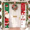 Christmas Hanging Door Banner Merry Christmas Decorations for Home Xmas Navidad Noel Natal Door Decor Happy New Year Gifts 2026
