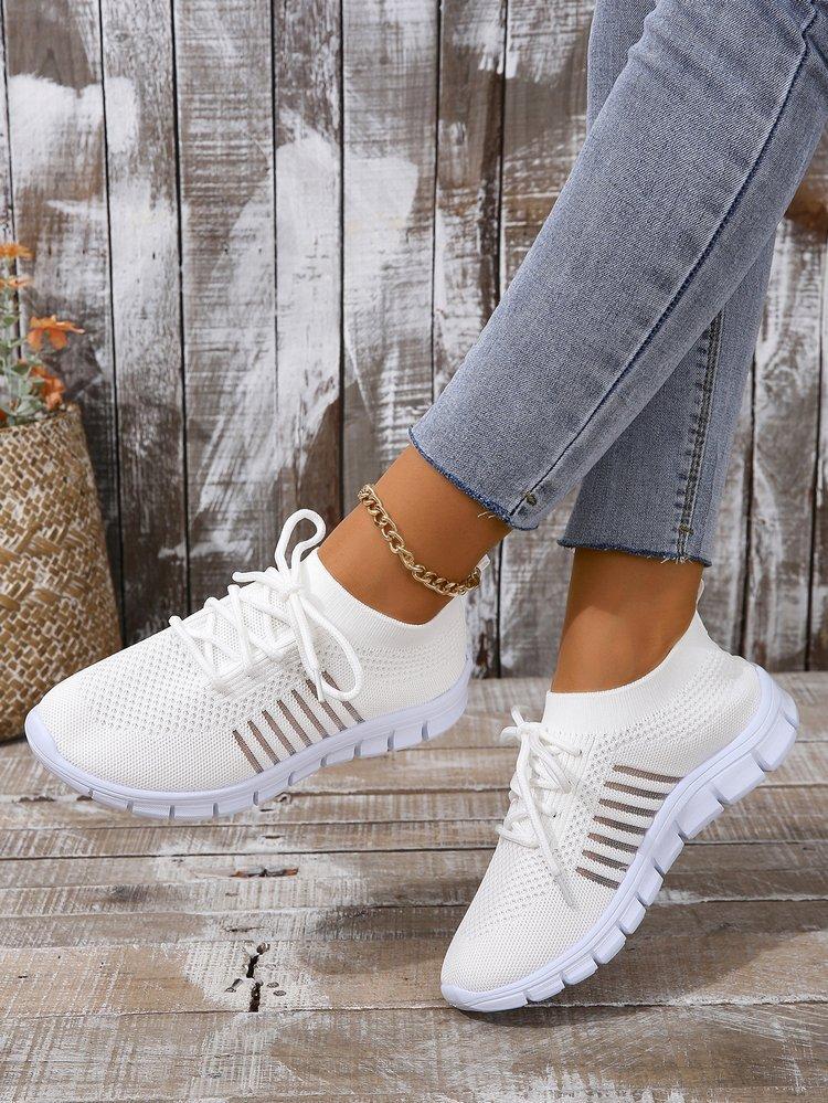 New Women's Sneakers Spring Flat Shoes Casual Women Vulcanized Summer Light Mesh Breathable Female Running Shoes