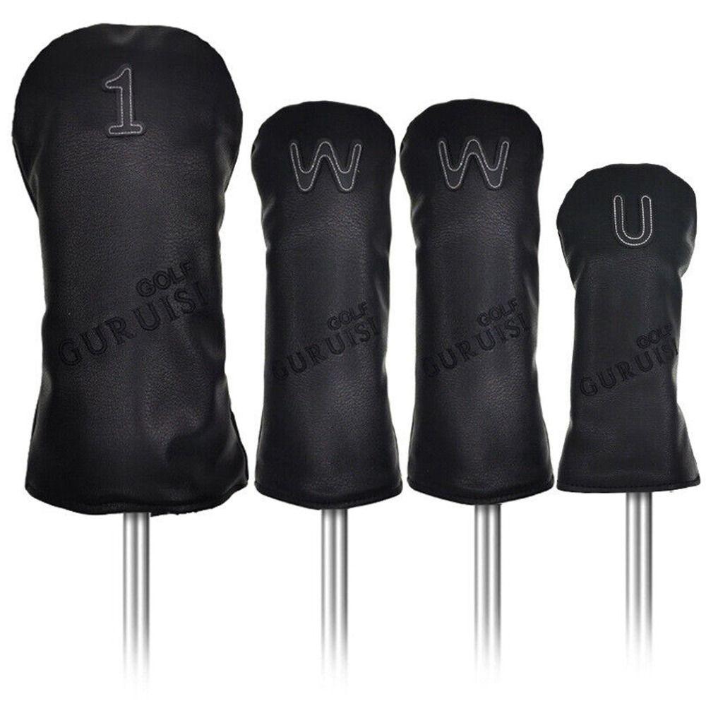 PU Leather For Driver Golf Club Cover Golf Rod Sleeve Fairway Putter Golf Woods Head Cover