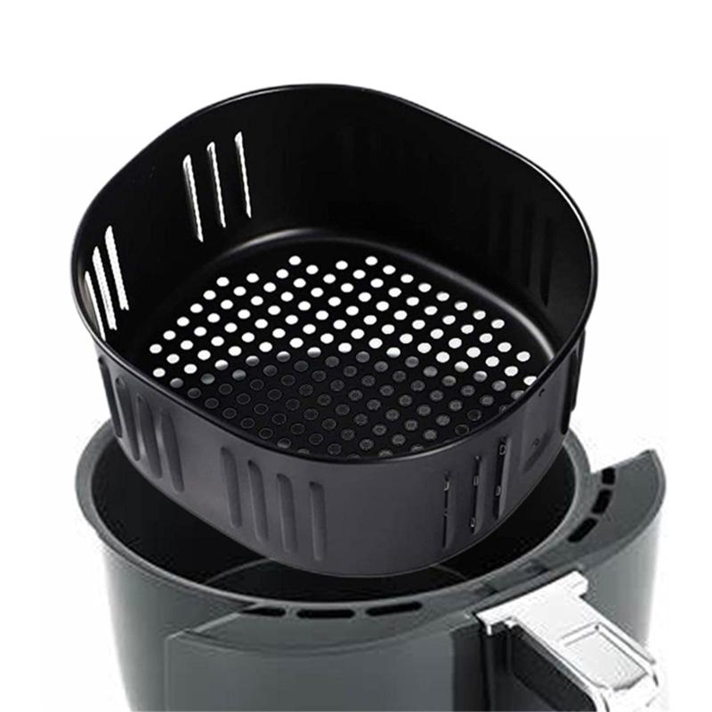 Podložky do horkovzdušné fritézy Kovový tác do horkovzdušné fritézy Kovové pečicí vložky Kovový materiál Odnímatelný vnitřní koš Vhodné pro horkovzdušné fritézy