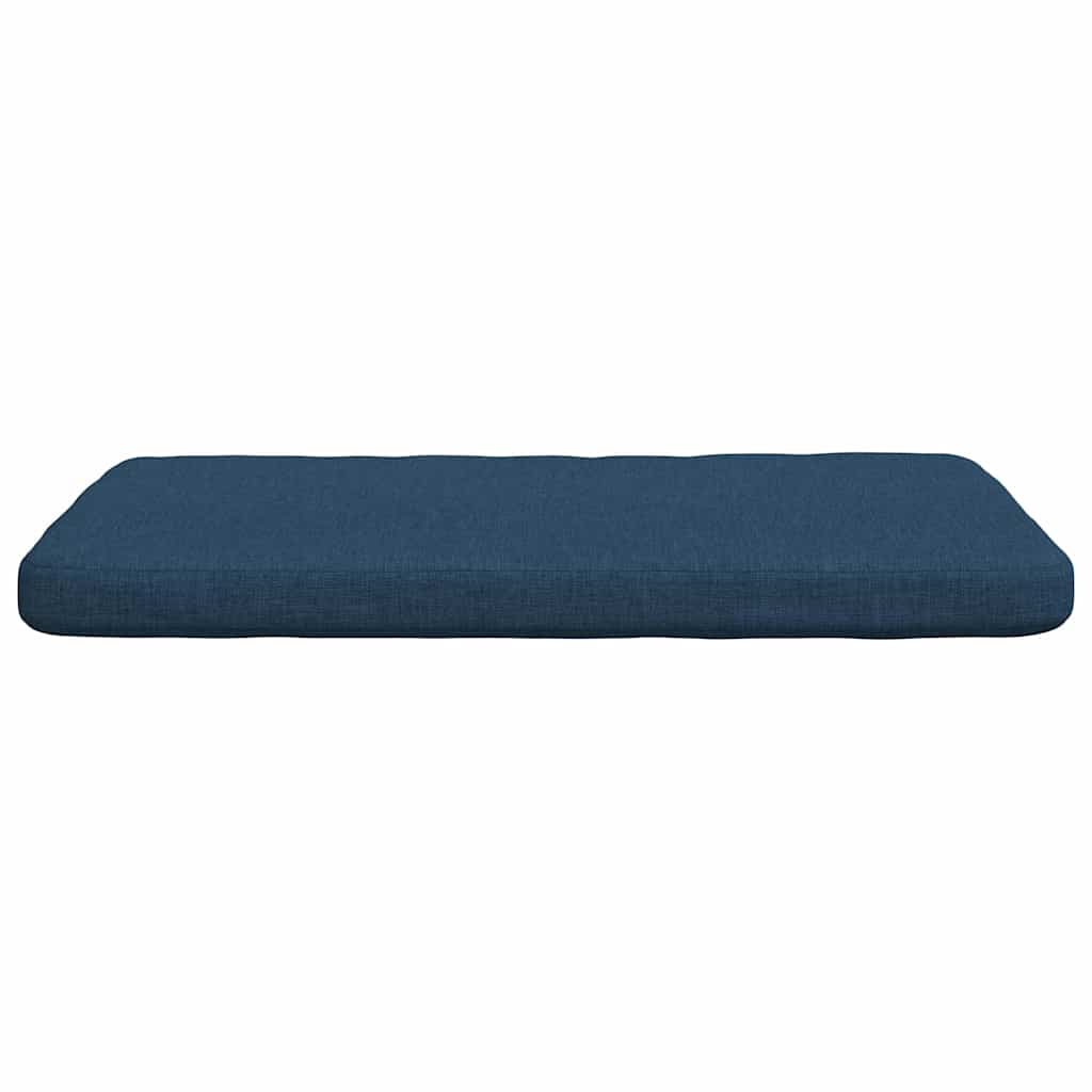 Seat Cushions 4 Pcs Blue 40 X 40 X 3 Cm Fabric