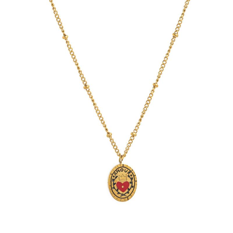 Flower Series Retro Necklace Bracelet Versatile Electroplated 18K Gold Jewelry