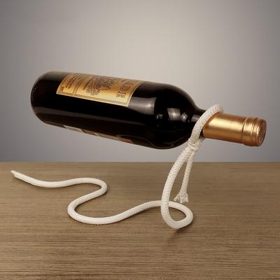 Creative Suspended Rope Wine Rack Serpentine Snake Bracket Wine Bottle Holder Bar Cabinet Display Stand Shelf Gifts Home Decor
