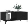 VidaXL Table basse noir 90x50x40 cm bois d'ingénierie 829213