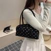 Yogodlns New Large Capacity Shoulder Bags Zipper Polka Dot Bowling Underarm Bags For Women Minimalist Shopper Handbag