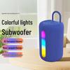 Portable Outdoor Bluetooth Speaker with Subwoofer and Seven-Color Lights, Model SH-319