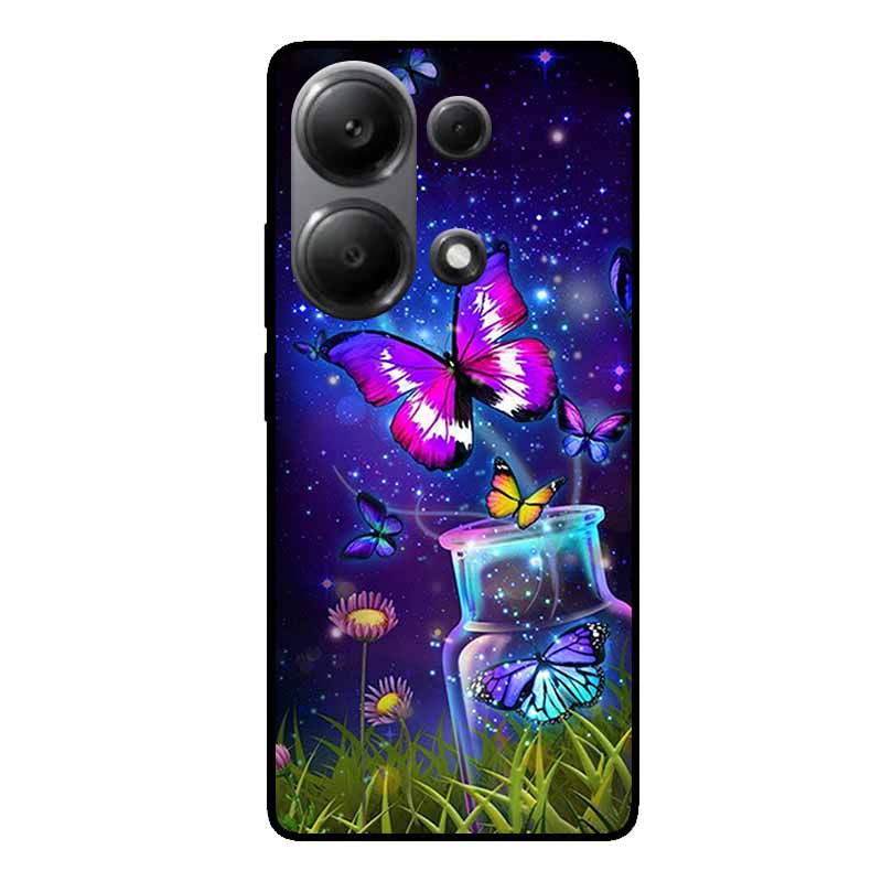 For Xiaomi Poco M6 Pro Cases Poco F6 Pro M6 4G 5G Poco X6 X5 PRO Black Soft TPU Silicone Phone Covers for Xiaomi Poco M6 5G 5G