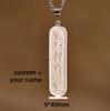 Custom Egyptian Cartouche Necklace Personalized Hieroglyph Pendant Ancient Egyptian Script Necklace Egyptian Symbols Necklace