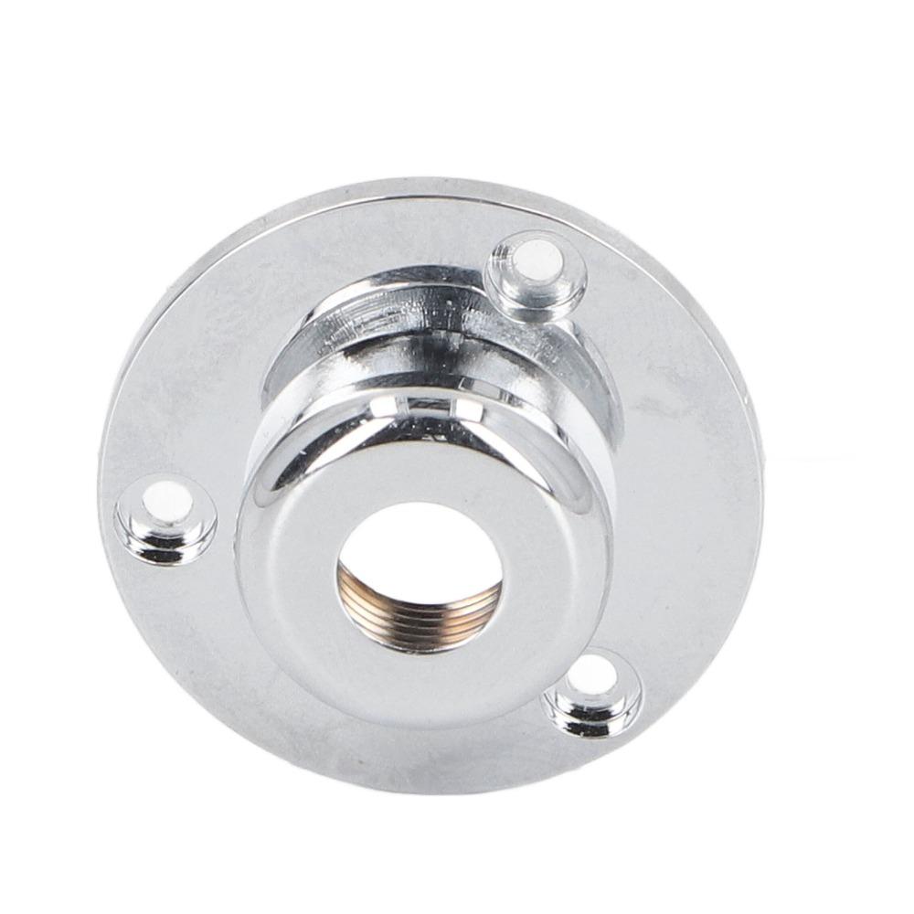 Silver Tail Pin Cover 6.35mm Jack Strap Button Connector Durable Guitar Endpin Jack  For Guitar