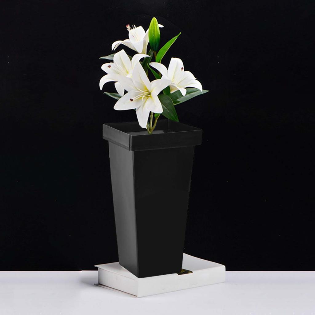 Floral Bucket Decor Flowerpot Table Centerpiece Storage Basket Floor Flower Vase