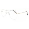 Owalne bezramkowe okulary korekcyjne SmaRtbuy Collection Hani Rt 010 C1 Fashion Unisex