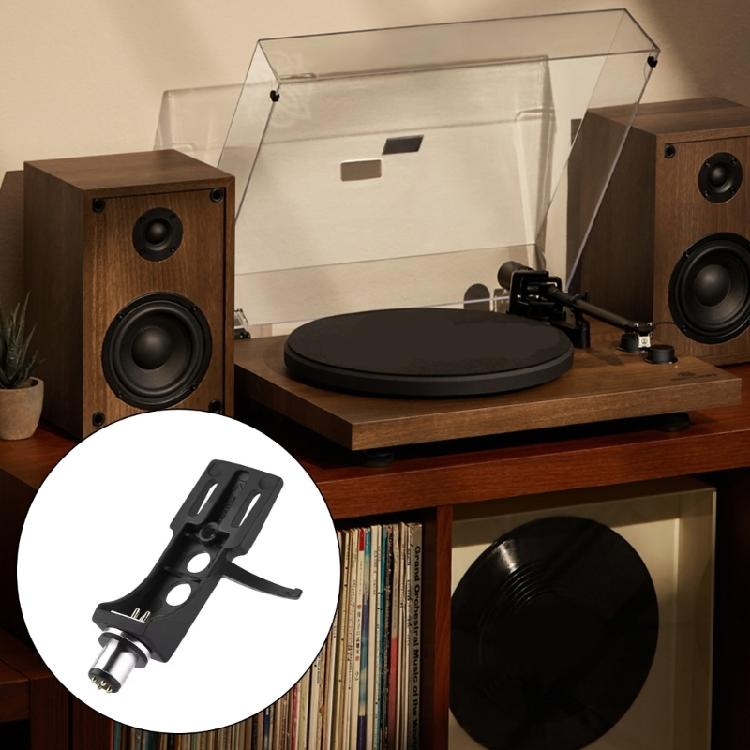 4Pin Turntable Headshell Phono Cartridge Holder Cartridge Holder Metal Construction for Music Lovers