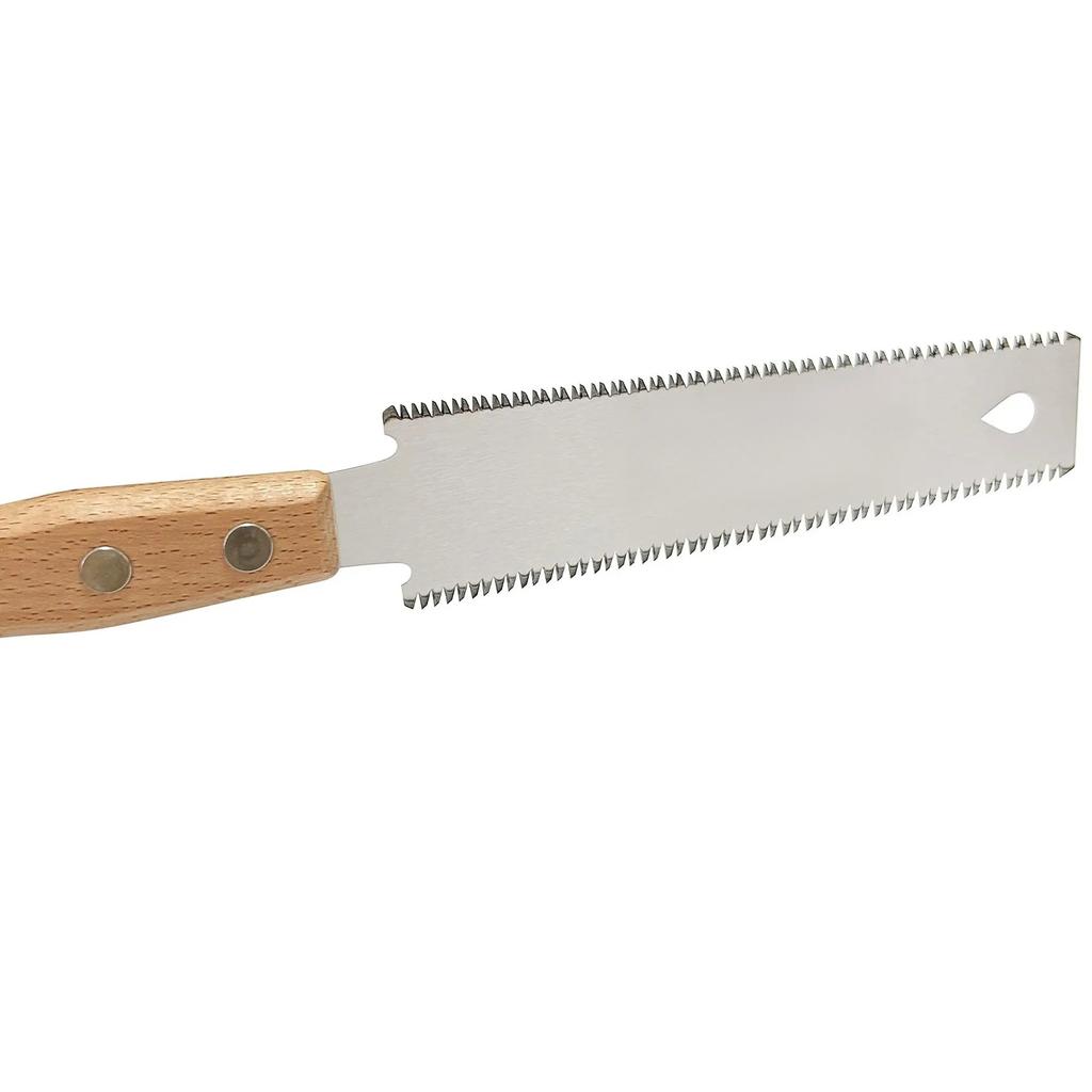 1pcs 150mm Japanese-style Pull Saw Double Edge Sided Flexible Small Pull Saw with Beech Handle for Woodworking