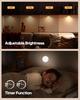 13 RGB Colors Rechargeable Puck Lights with Remote Wireless Under Cabinet Lighting with Dimmer Timer Magnetic Stick-On LED Tap Lights 6 Pack