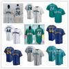 Mens Embroidered Baseball Jersey Seattle Mariners 24 Griffey Cotton Sport Top Basketball Fans