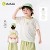 Dudu Family 100% Cotton Cartoon Kids Short Sleeve T-Shirt