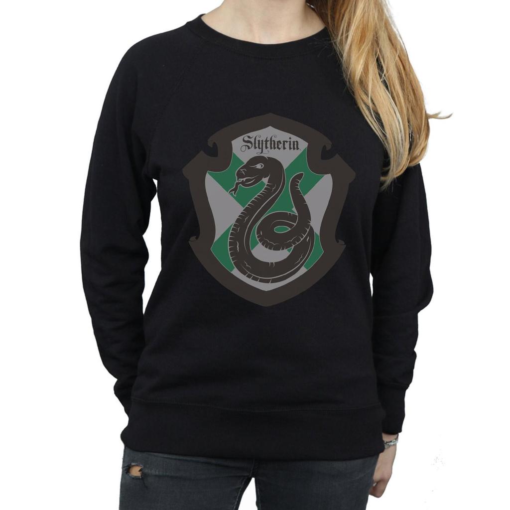 Harry Potter Womens/Ladies Slytherin Crest Flat Sweatshirt
