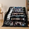 Coperta in Flanella Classica L-Linkin Park Segno Rock Band Art, Coperta Morbida Accogliente per Casa Camera da Letto Letto Divano Coperta da Picnic Regalo Bambino