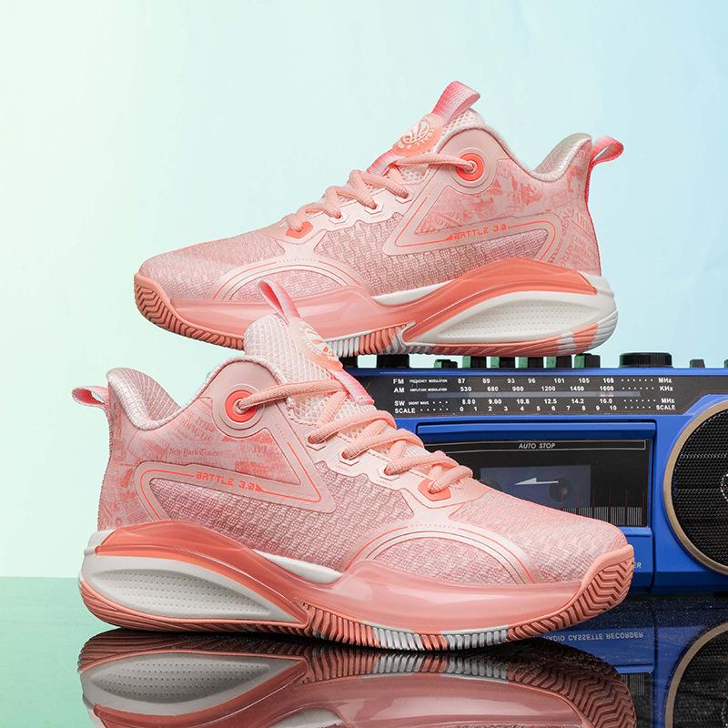 

Autumn men s shoes outdoor gym basketball teen soft-soled platform sports shoes men shock absorption running lightweight 44 розовый