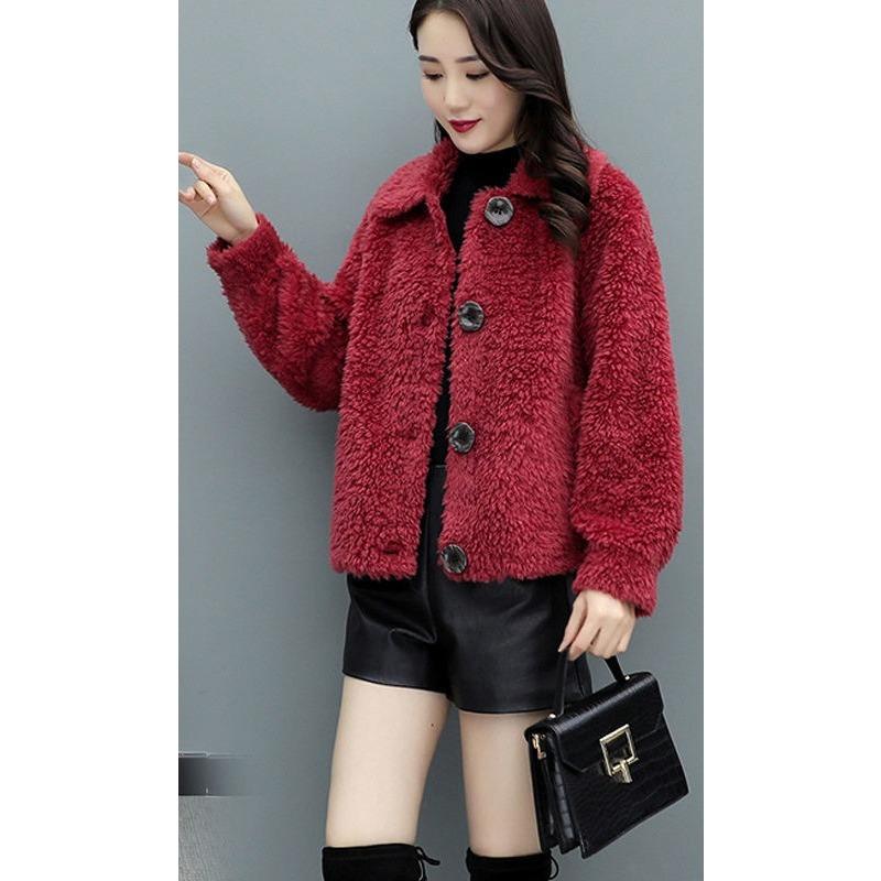 Fur Coat Women's Autumn and Winter Lambswool Coat Korean Loose Coat