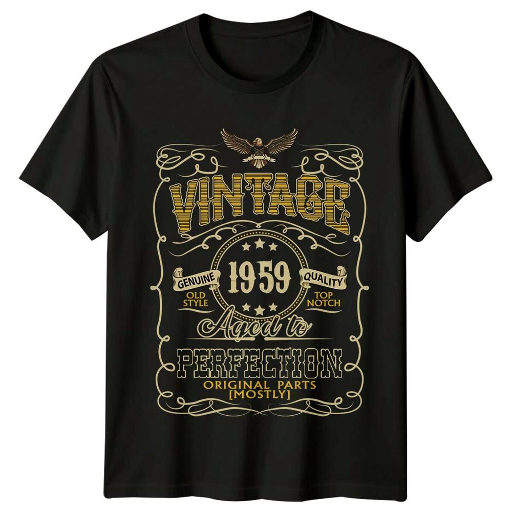 

Vintage 1959 Mens T Shirt Aged To Perfection 66th Birthday Gift M