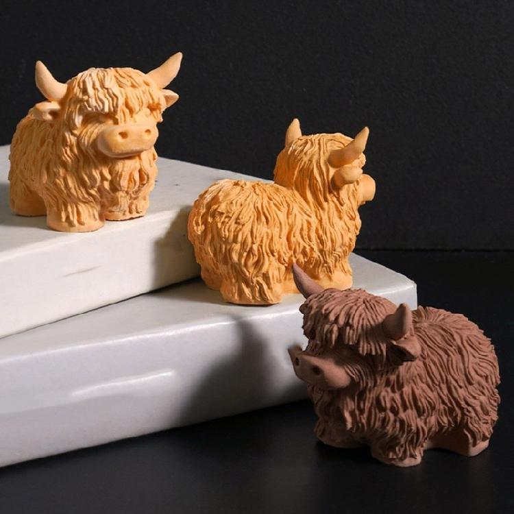 Yak Silikonform Perfekt für Kerzenherstellung Hitzebeständige Textur Handgefertigte Heimdekoration Kreatives Projekt Geschenkset