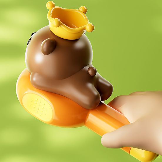 Suspended Ball Toy for Oral Interactive Whale Bear Motor Development Design Trumpet Play Toy with Dual
