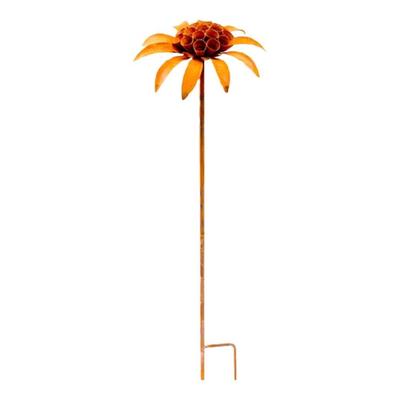 Weather Resistant Christmas Garden Stake Handcrafted Antique Dish Stake for Garden Enhancement