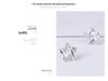 S925 Silver Star Stud Earrings for Women - Simple Korean Style Christmas Gift
