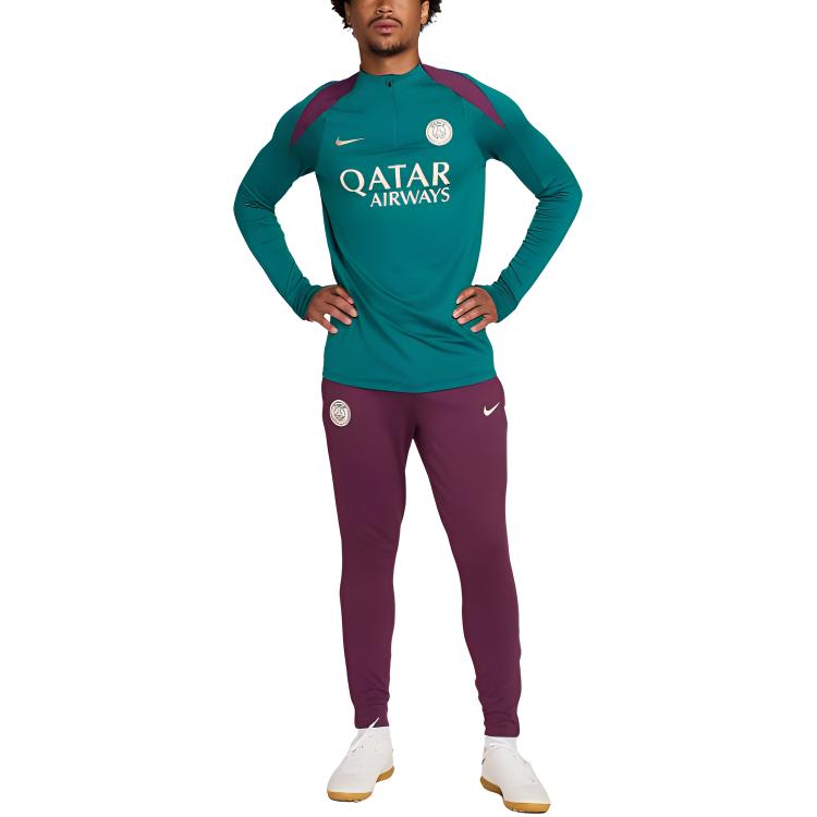 New Nike Paris Saint Germain Strike Soccer Jersey Men's Earthy Blue FN9841-382