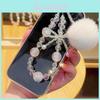 Schleife Runde Kugel Plüsch Handy Kette Mit Schlüsselanhänger Befestigung Für Damen Mode Accessoire