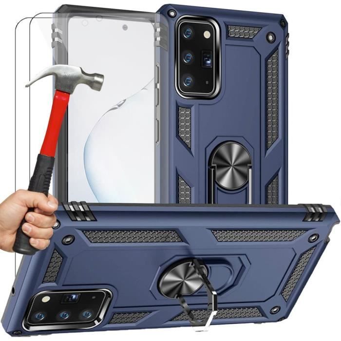 Coque de Protection - PROSHOP - Pour Samsung Note 20 - Rigide - Solide - Support Anneau 360°
